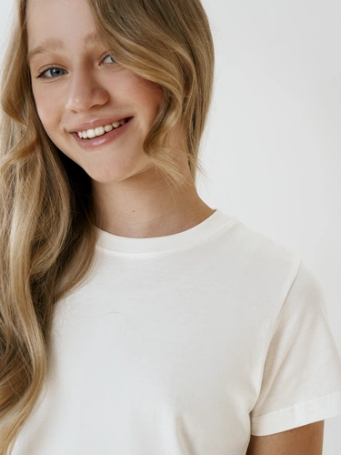 Футболка детская T-Bolka Kids, белая (теплый оттенок) Футболка детская T-Bolka Kids, белая (теплый оттенок)