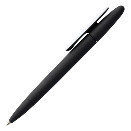 Ручка шариковая Prodir DS5 TRR-P Soft Touch, черная с белым Ручка шариковая Prodir DS5 TRR-P Soft Touch, черная с белым