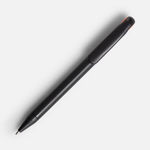 Ручка шариковая Prodir DS1 TMM Dot, черная с оранжевым Ручка шариковая Prodir DS1 TMM Dot, черная с оранжевым
