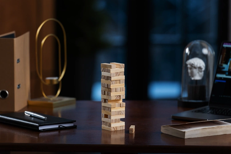 Игра «Деревянная башня мини», неокрашенная Игра «Деревянная башня мини», неокрашенная