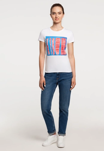 Футболка женская «Небоскребы», белая Футболка женская «Небоскребы», белая