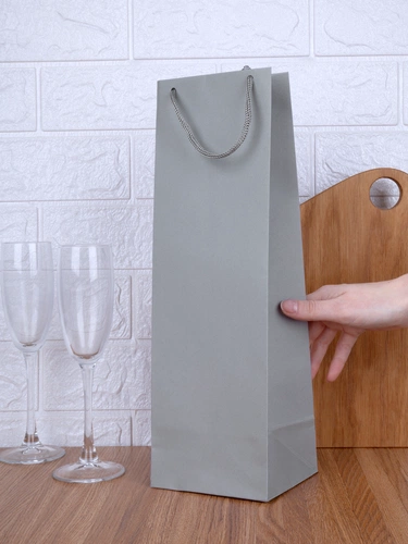 Пакет под бутылку Vindemia, серый Пакет под бутылку Vindemia, серый