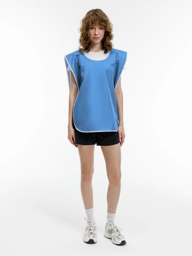 Манишка Member, голубая с белым Манишка Member, голубая с белым