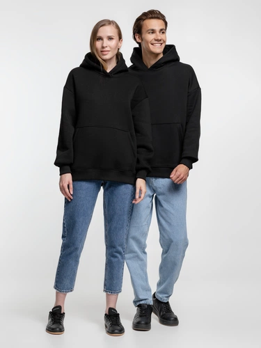 Худи оверсайз Kulonga Comfort Heavy, черное Худи оверсайз Kulonga Comfort Heavy, черное