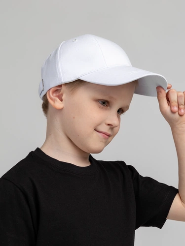 Бейсболка детская Capture Kids, белая Бейсболка детская Capture Kids, белая