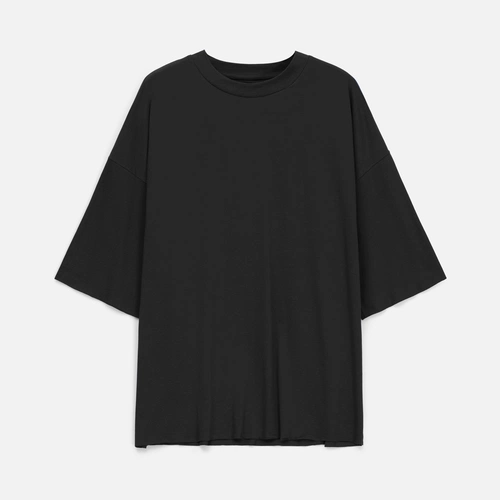 Футболка унисекс оверсайз T1, черная Футболка унисекс оверсайз T1, черная