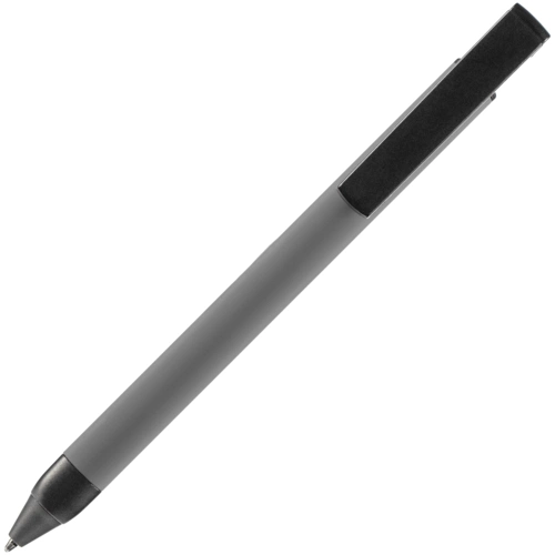 Ручка шариковая Standic с подставкой для телефона, серая Ручка шариковая Standic с подставкой для телефона, серая
