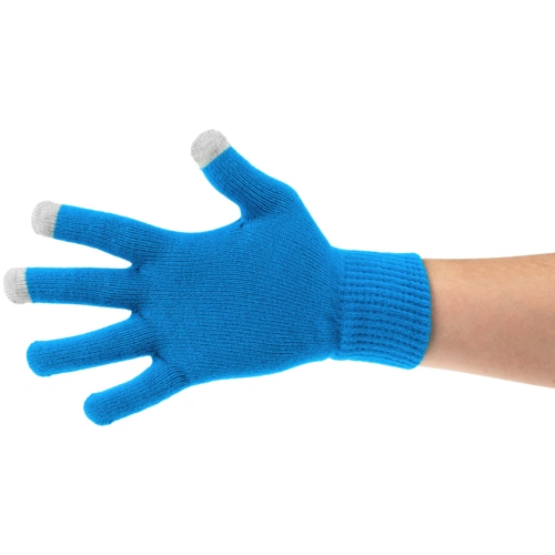 Перчатки сенсорные Urban Flow, ярко-голубые Перчатки сенсорные Urban Flow, ярко-голубые