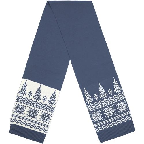 Шарф Elnik, серый с молочно-белым Шарф Elnik, серый с молочно-белым