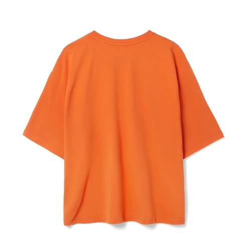 Футболка унисекс оверсайз Street Vibes, оранжевая Футболка унисекс оверсайз Street Vibes, оранжевая