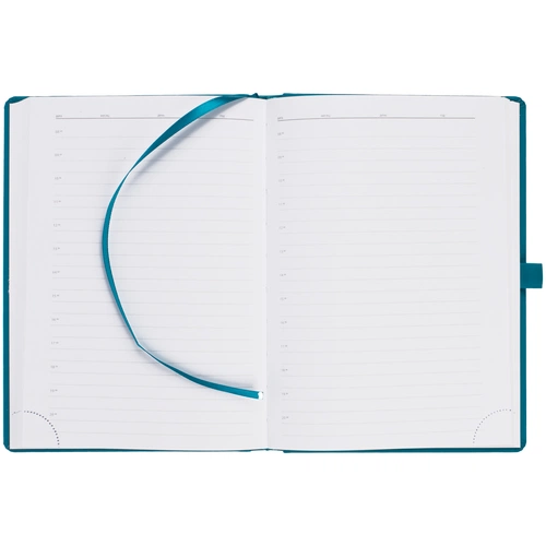 Ежедневник Favor Metal, недатированный, бирюзовый Ежедневник Favor Metal, недатированный, бирюзовый