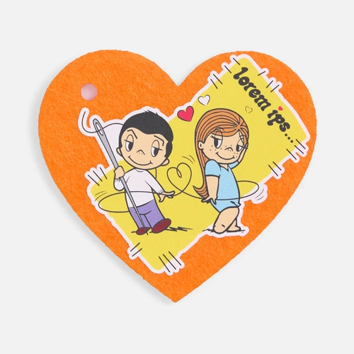 Заготовка из фетра Felt S, оранжевый неон Заготовка из фетра Felt S, оранжевый неон