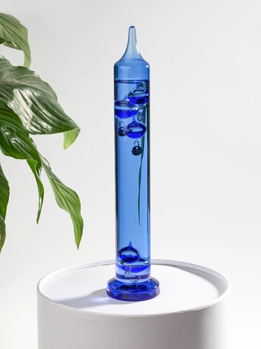 Термометр стеклянный «Галилео», голубой Термометр стеклянный «Галилео», голубой