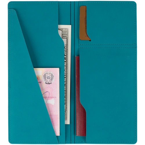 Дорожный органайзер Nubuk, бирюзовый Дорожный органайзер Nubuk, бирюзовый