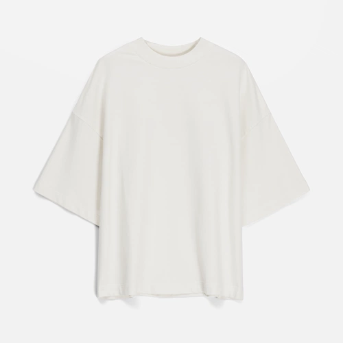 Футболка оверсайз унисекс T9, молочно-белая Футболка оверсайз унисекс T9, молочно-белая