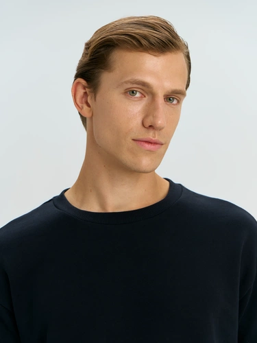 Свитшот оверсайз унисекс Omnifit, черный Свитшот оверсайз унисекс Omnifit, черный