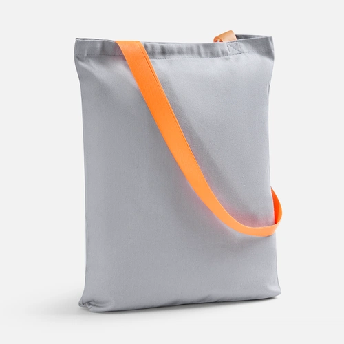 Шопер B4, серый с оранжевыми ручками Шопер B4, серый с оранжевыми ручками