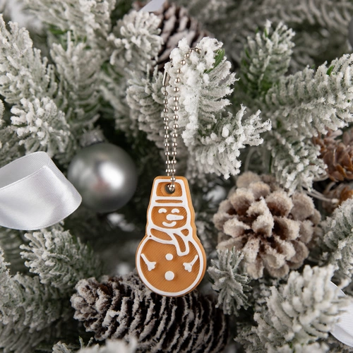 Мини-подвеска «Пряник», 3D-печать на заказ, снеговик Мини-подвеска «Пряник», 3D-печать на заказ, снеговик