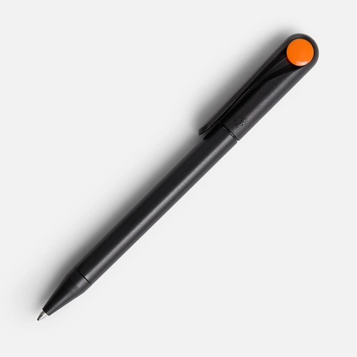 Ручка шариковая Prodir DS1 TMM Dot, черная с оранжевым Ручка шариковая Prodir DS1 TMM Dot, черная с оранжевым