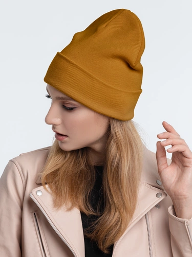 Шапка Real Talk, горчичная Шапка Real Talk, горчичная