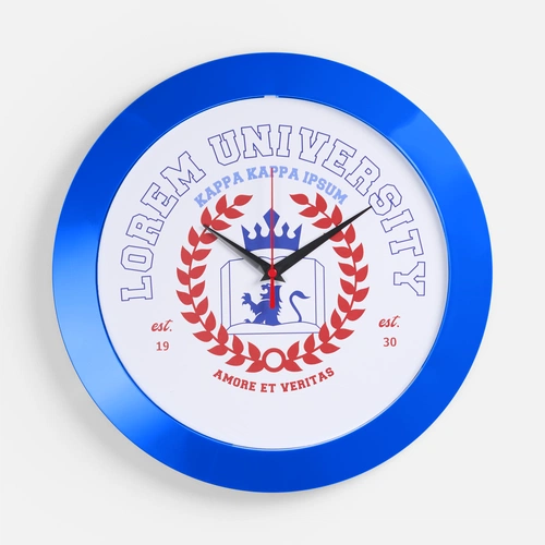 Часы настенные Vivid Large, синие Часы настенные Vivid Large, синие