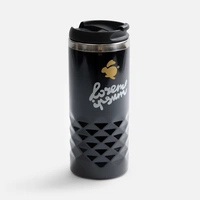 Термостакан Prism, черный с круговой шелкографией