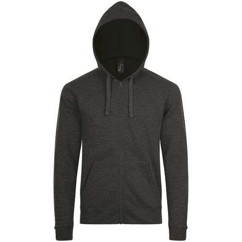 Толстовка унисекс Stone, черный меланж Толстовка унисекс Stone, черный меланж