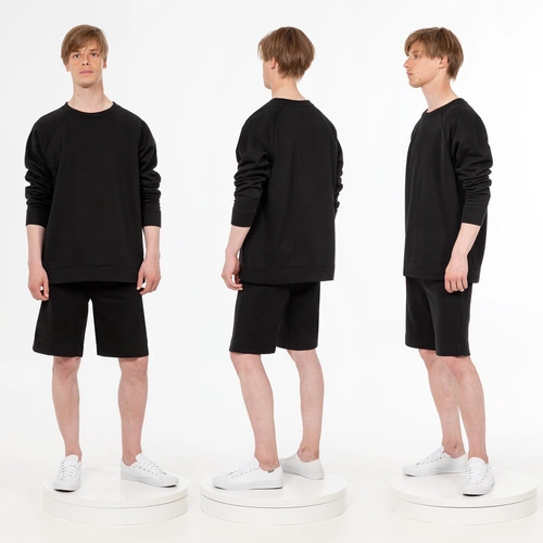 Свитшот унисекс S1, черный Свитшот унисекс S1, черный