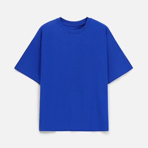 Футболка унисекс оверсайз T3, синяя Футболка унисекс оверсайз T3, синяя