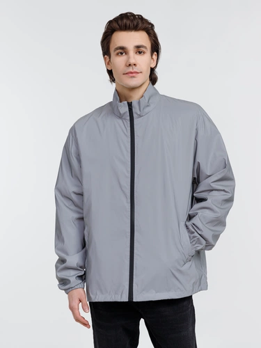 Ветровка Manifest 2.0 из светоотражающей ткани, серая Ветровка Manifest 2.0 из светоотражающей ткани, серая