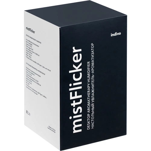 Увлажнитель-ароматизатор с подсветкой mistFlicker, черный Увлажнитель-ароматизатор с подсветкой mistFlicker, черный