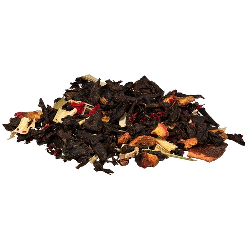 Чай «Сокочай», мини, черный с соком ананаса, с кусочками ананаса, вишней, лемонграссом, цветками и коркой граната Чай «Сокочай», мини, черный с соком ананаса, с кусочками ананаса, вишней, лемонграссом, цветками и коркой граната