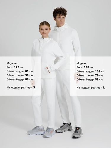 Анорак унисекс Lovi, молочно-белый Анорак унисекс Lovi, молочно-белый