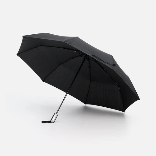 Зонт складной Fiber, черный Зонт складной Fiber, черный