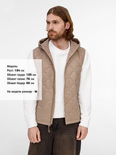 Жилет унисекс Tarnaby, бежевый Жилет унисекс Tarnaby, бежевый