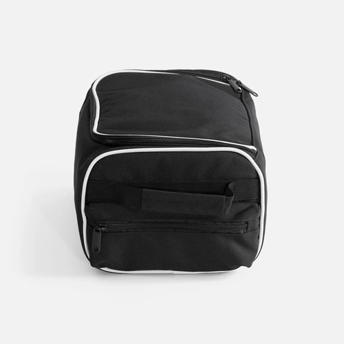 Сумка для обуви Equipex, черная с белым Сумка для обуви Equipex, черная с белым