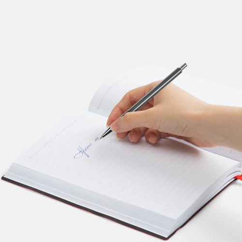 Ручка шариковая Slim Beam, серая Ручка шариковая Slim Beam, серая