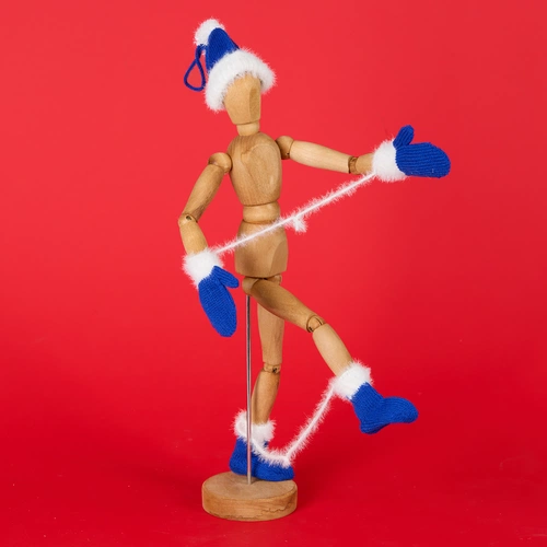 Подвеска на елку «Вьюжка», шапочка, синяя Подвеска на елку «Вьюжка», шапочка, синяя