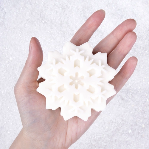 Свеча Snowflame 3, белая, 8 см Свеча Snowflame 3, белая, 8 см