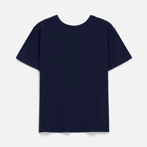 Футболка унисекс Senti, темно-синяя Футболка унисекс Senti, темно-синяя