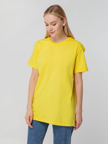Футболка унисекс T-bolka 140, желтая Футболка унисекс T-bolka 140, желтая