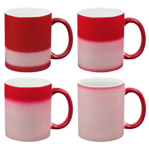 Кружка «Хамелеон» ver.2, матовая, красная Кружка «Хамелеон» ver.2, матовая, красная