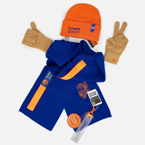 Сет Urban Flow, оранжево-синий с нанесением и кастомизацией Сет Urban Flow, оранжево-синий с нанесением и кастомизацией