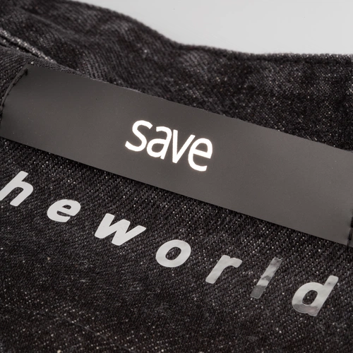 Поясная сумка W6, черная с нанесением и кастомизацией