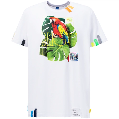 Футболка унисекс T-Bolka 160 с лейблами и шильдами, молочно-белая, размер XL Футболка унисекс T-Bolka 160 с лейблами и шильдами, молочно-белая, размер XL