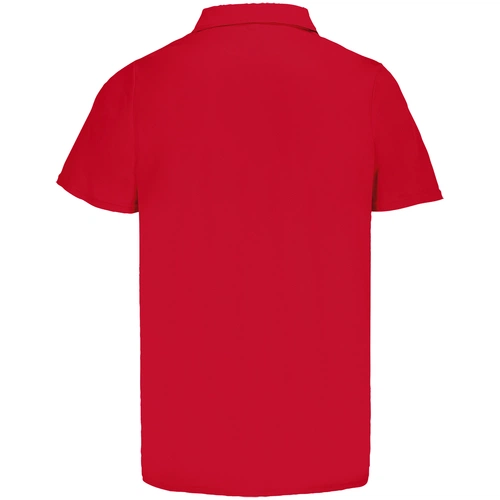 Рубашка поло унисекс Pitcher, красная Рубашка поло унисекс Pitcher, красная
