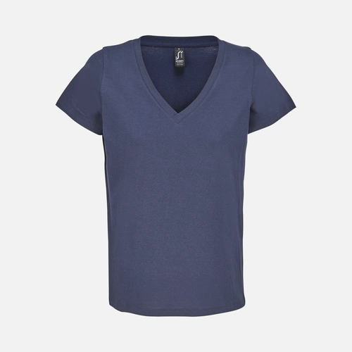 Футболка женская Regent Women с V-образным вырезом, кобальт (темно-синяя) Футболка женская Regent Women с V-образным вырезом, кобальт (темно-синяя)