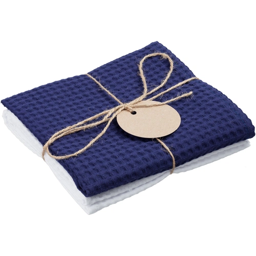 Набор кухонных полотенец Good Wipe, белый с синим Набор кухонных полотенец Good Wipe, белый с синим