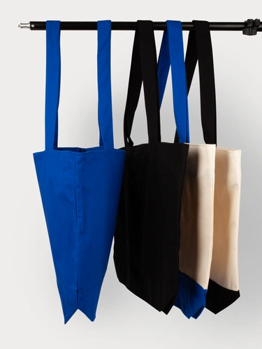 Сумка для покупок на молнии Shopaholic Zip, синяя Сумка для покупок на молнии Shopaholic Zip, синяя