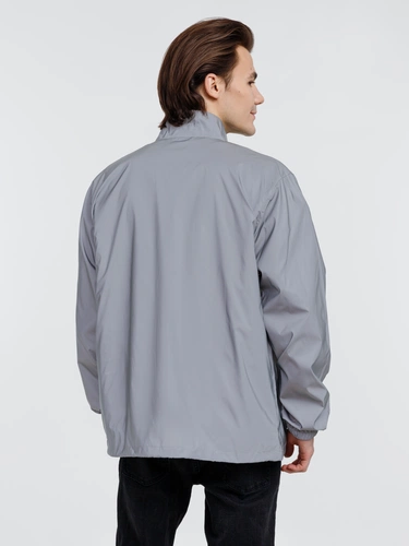 Ветровка Manifest 2.0 из светоотражающей ткани, серая Ветровка Manifest 2.0 из светоотражающей ткани, серая